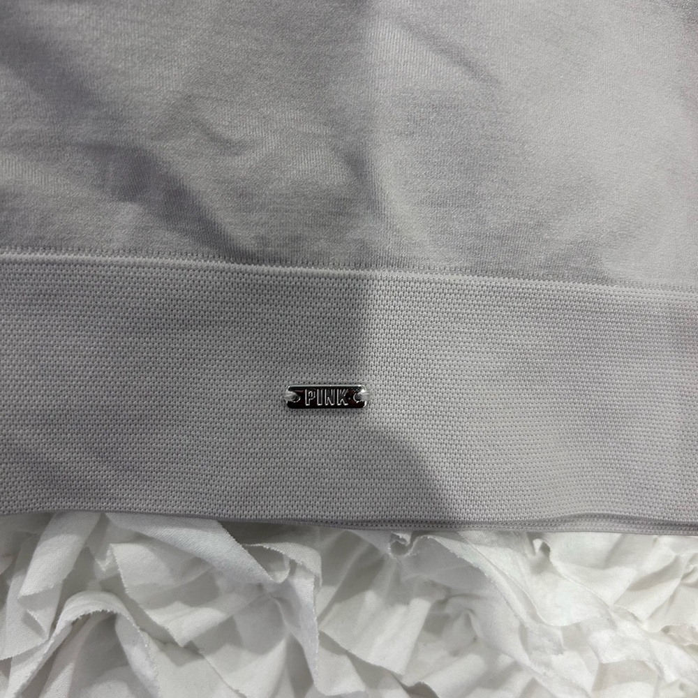 💥PRICE⬇️ 
PINK • One Shoulder Grey Top • sz M • - Picture 3 of 6